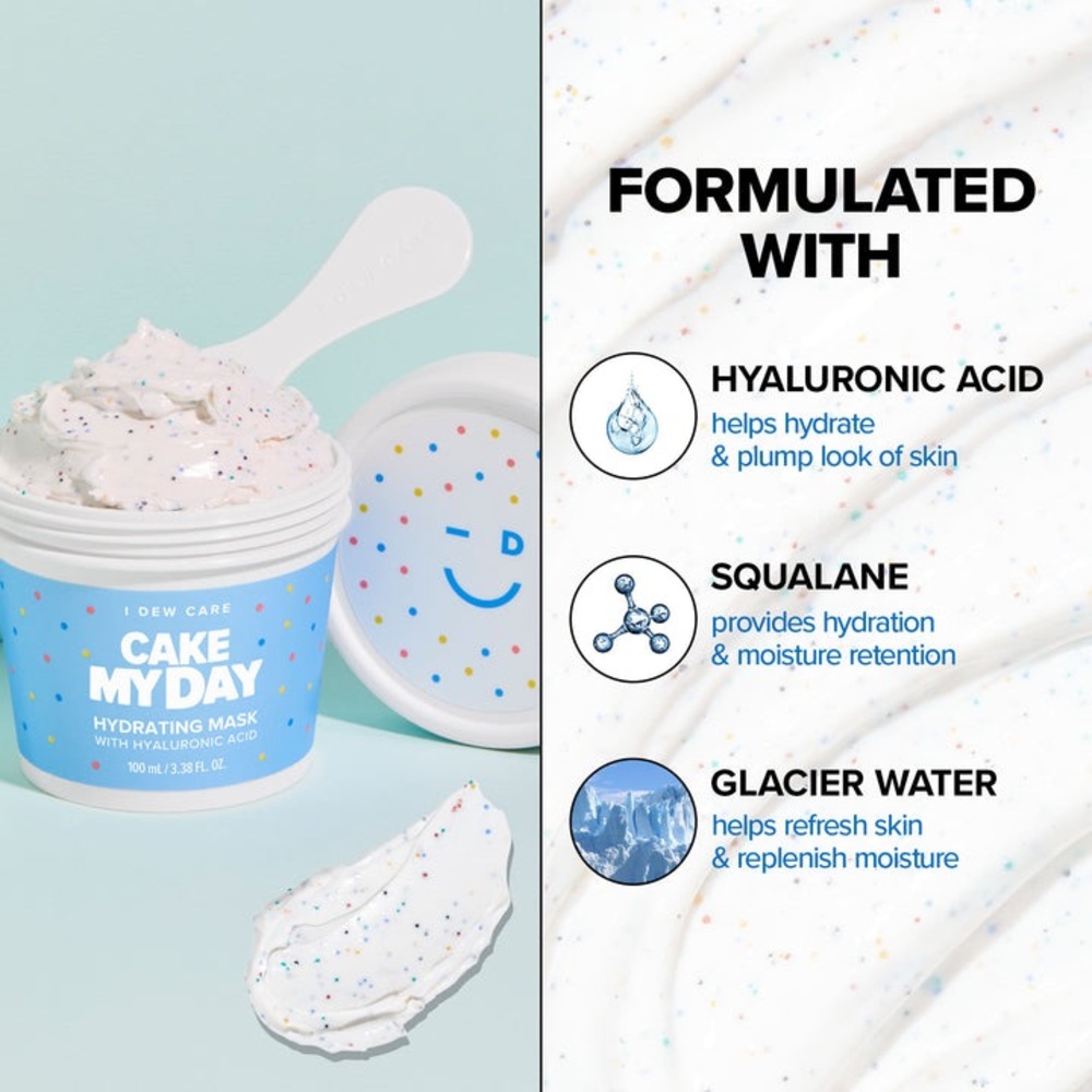 Cake My Day Hydrating Sprinkle Wash-Off Mask - Blue - Picture 5 of 6